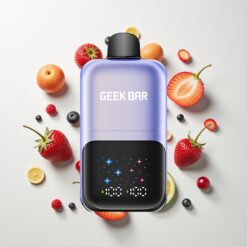 Nederlandse Groothandel GEEK BAR 2GO 50000 Puffs Gemengde Bessen IJs Dual Tanks Rechargeable