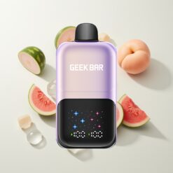 Nederlandse Groothandel GEEK BAR 2GO 50000 Puffs Perzik Mango Watermeloen Ijs Dual Tanks Interactive Scherm