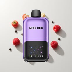 Nederlandse Groothandel GEEK BAR 2GO 50K Druif & Framboos Interactive Scherm Oplaadbaar