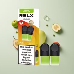 Nederlandse Groothandel RELX Pod Pro 2 600 puffs 1.9ml Groene Appel IJs 3 voltage Eco Smooth Boost