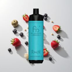 Nederlandse Groothandel RandM Fumot Shisha 10000 Peuken Zwarte Bes IJs LED Type-C 0.6ohm Mesh