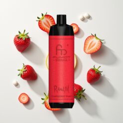 Nederlandse Groothandel RandM Fumot Shisha 10000 Puffs Aardbei Punch LED Type-C 18ml 0.6ohm