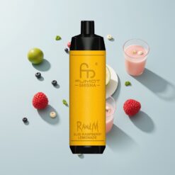 Nederlandse Groothandel RandM Fumot Shisha 10000 Puffs Blauwe Framboos Limonade 18ml 850mAh 0.6ohm 0.5% Nic