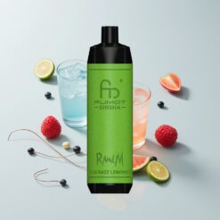 Nederlandse Groothandel RandM Fumot Shisha 10000 Puffs Blauwe Framboos Limonade LED Type-C 18ml 0.6ohm Mesh