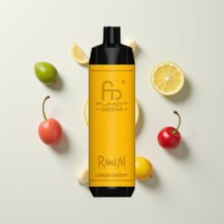 Nederlandse Groothandel RandM Fumot Shisha 10000 Puffs Citroen Kers LED Type-C 0.6ohm Mesh