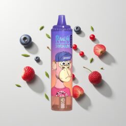 Nederlandse Groothandel RandM Fumot Tornado 15000 Blauwe Bes Kers Cranberry 25ml 850mAh Mesh LCD Type-C