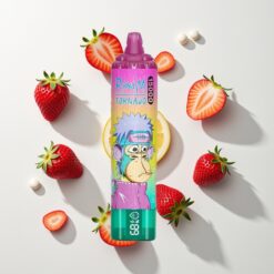 Nederlandse Groothandel RandM Fumot Tornado 15000 IJs Aardbei 25ml 850mAh Mesh LCD