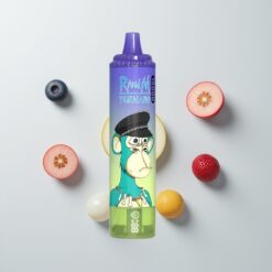 Nederlandse Groothandel RandM Fumot Tornado 15000 Puffs Blauwe Bes Bubblegum 25ml 850mAh Mesh LCD