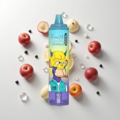 Nederlandse Groothandel RandM Fumot Tornado 15000 Puffs Druiven IJs Mesh LCD Type-C