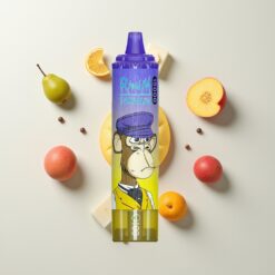 Nederlandse Groothandel RandM Fumot Tornado 15000 Puffs Mango Op IJs 25ml 850mAh Mesh LCD Type-C