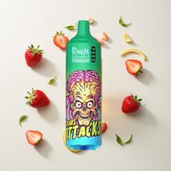 Nederlandse Groothandel RandM Tornado 9000 Aardbei Citroen 850mAh 18mL Mesh RGB