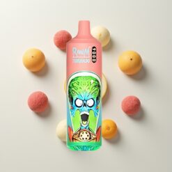 Nederlandse Groothandel RandM Tornado 9000 Gummybeer Mesh RGB Display 54 Smaken