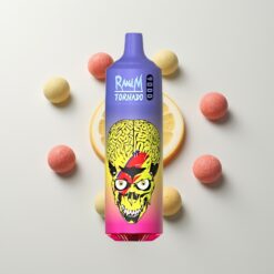 Nederlandse Groothandel RandM Tornado 9000 Puffs 18mL 850mAh Mesh Coil RGB Skittles (Regenboog)