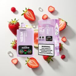 Nederlandse Groothandel Razz Bar 40000 Puffs Aardbei Watermeloen - Druif Ijs Scherm 2%5% Nicotine Type-C 650mAh