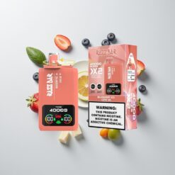 Nederlandse Groothandel Razz Bar 40000 Puffs Blauwe Bes IJs - Love 66 Scherm 2x1.0Ohm 650mAh Type-C