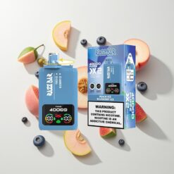 Nederlandse Groothandel Razz Bar 40000 Puffs Perzik Ijs - Blauwe Bes Ijs Power Scherm Mesh Coil Type-C 2% 5% Nicotine