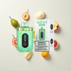 Nederlandse Groothandel Razz Bar 50K Puffs Wegwerp Vape Tropisch Fruit 1.0 Ohm 650mAh Type-C