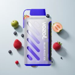 Nederlandse Groothandel VOZOL Gear Power 20000 Puffs Blauwe Framboos IJs Dual Mesh Coil