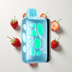 Nederlandse Groothandel VOZOL RAVE 40000 Kers Aardbei 270° Gloed 20/50mg 1000mAh