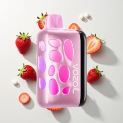 Nederlandse Groothandel VOZOL RAVE 40000 Wegwerp Aardbei IJs 270° Gloed 20/50mg 1000mAh