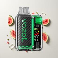 Nederlandse Groothandel VOZOL Vista 20000 Puffs Watermeloen Ijs Rechargeable 650mAh 2% OLED S.i.L.C Tech Dual Mesh MCU PCR TPD MTL